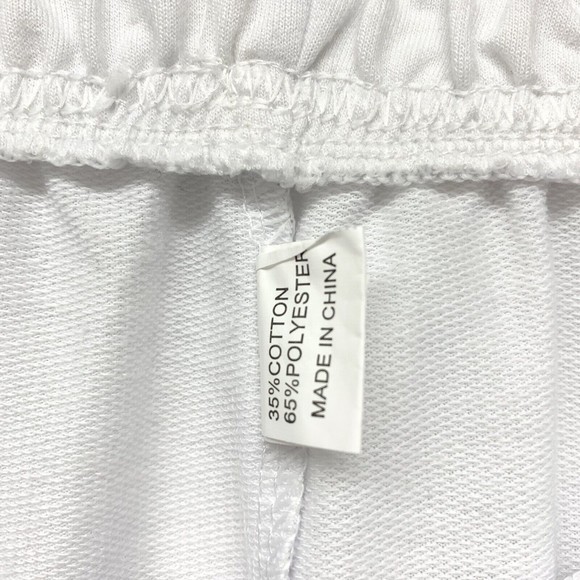 White Butterfly Cargo High Rise Sweatpants Womens‎ Size Medium Pockets Joggers - Picture 8 of 9